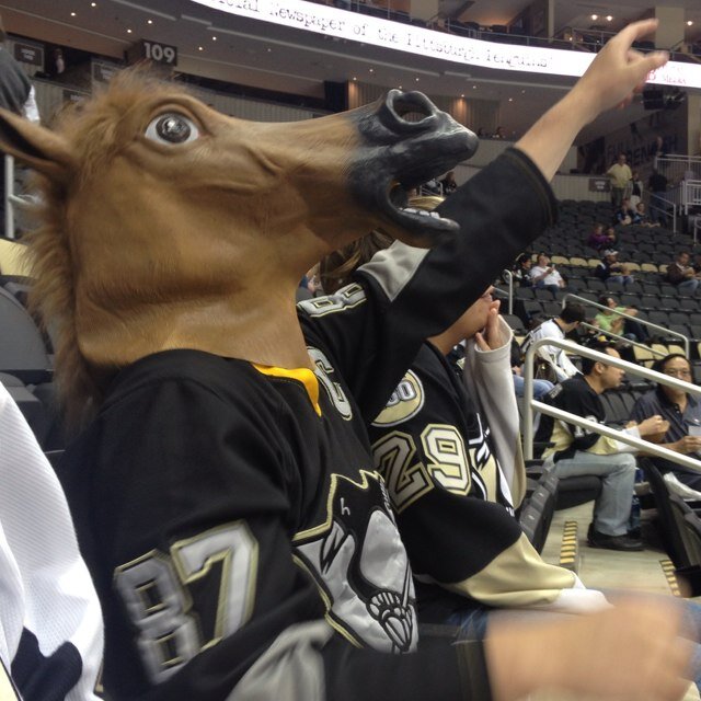 PittHorseHead's profile picture. THE ORGINAL HORSE HEAD OF THE NHL
Getting them hockey chicks. Pitt is my place, hockey is my sport, and the @Penguins are my team. ~Dangle Hooves #PittHorse