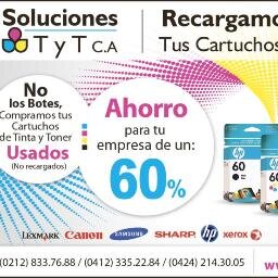 Somos una empresa de recarga y remanufactura de cartuchos de tinta y  toner, con más de 15 años de experiencia en el mercado venezolano.