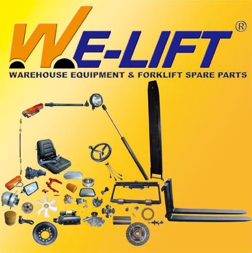 Supplly forks, side shifter, fork positioner, seat, rim, mast roller, water pump, lamp, chain, fork extension, drum clamp, disc and plate, torque converter etc