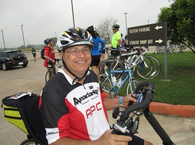 Touring bicycle rider, retired
