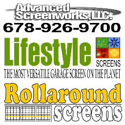 Lifestyle garage screen system works with your garage door to create the ultimate outdoor space... indoors. Affordably create a four season room or mancave.