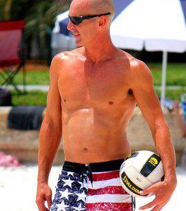 Beach volleyball player,