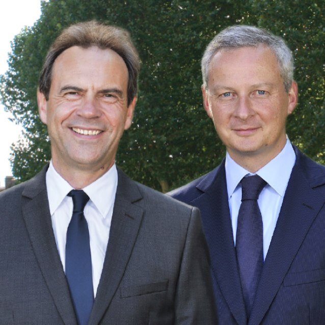 Guy Lefrand et @Bruno_LeMaire pour Evreux. Candidats aux élections municipales des 23 et 30 Mars 2014.