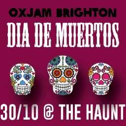 OxjamU18's profile picture. Oxjam Brighton Presents: DÍA DE MUERTOS:                          @GoldingOfficial - @theharbour_ - @Object_Object - @LhunaMusic - @clippertheband 30/10/2013