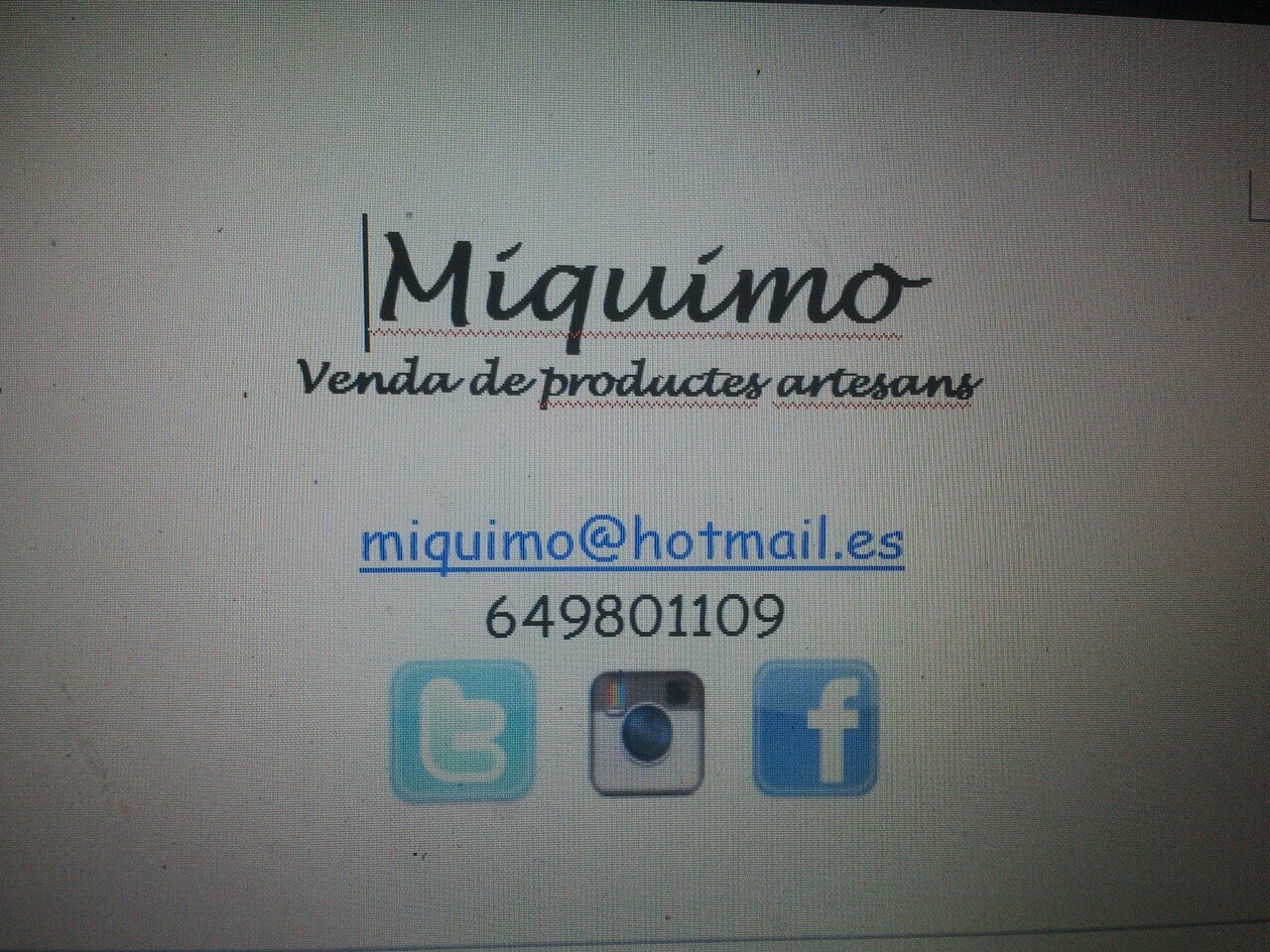 MiQuiMoIgualada's profile picture. Venda de productes artesans