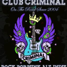 The best of indie and rock! Invading a club near you soon! Also follow @ClubCriminal & @CriminalUK