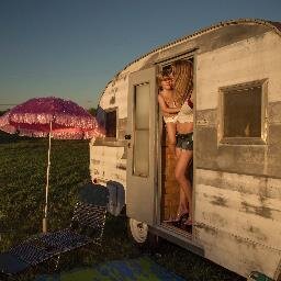 Single mom, restoring a rusty vintage trailer from ugly/dirty to a hybrid style of Vegas meets Boho so I can take my little boy camping.