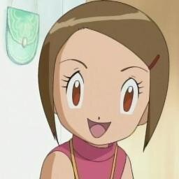 Hello there! I'm Kari Kamiya! My big bro is Tai Kamiya! My partner is Gatomon. I'm friends with T.K.!