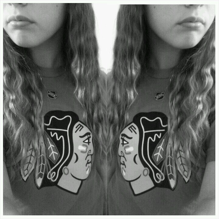 black hawks are the shit. i'm not the girl that likes hockey for the boys. i love the game. #19