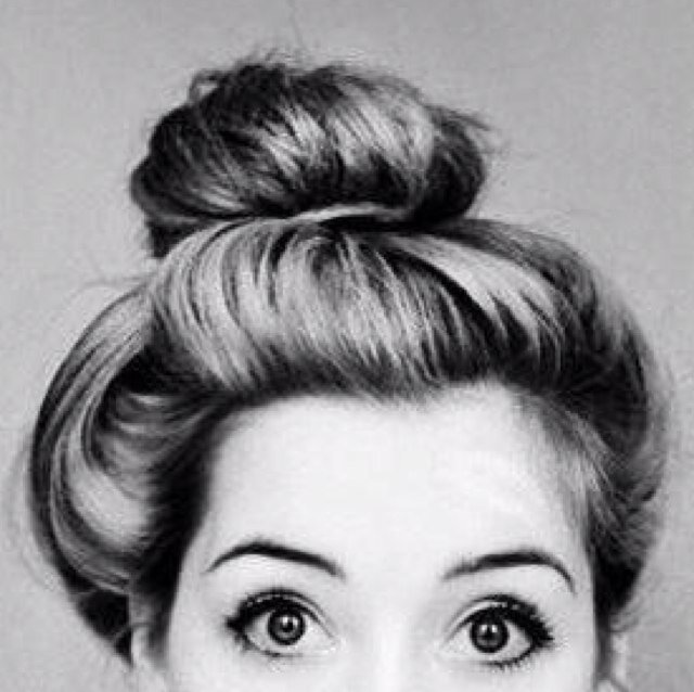 Hair Bun Drawing Front View