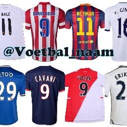 Bale #11 ,Messi #10 ,Ronaldo #7 (Alle Voetbal Namen)