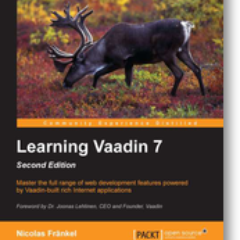 learnvaadin's profile picture. Learning Vaadin is a practical step-by-step tutorial for understanding, using, and mastering the art of RIA development with Vaadin.