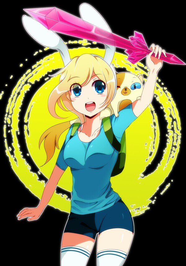 I am Fionna. My best friend is Cake. Fionna the Human and Cake the Cat.