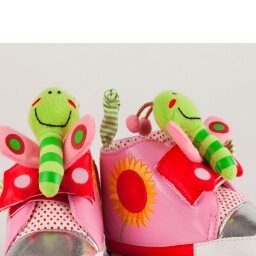 Stimulate your baby's senses with what they wear. Playtoes are a range of activity pram shoes to help babies learn and develop while having lots of fun.