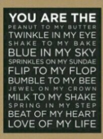 It's hard for me to tell you how much I care about you. I want you know by yourself.