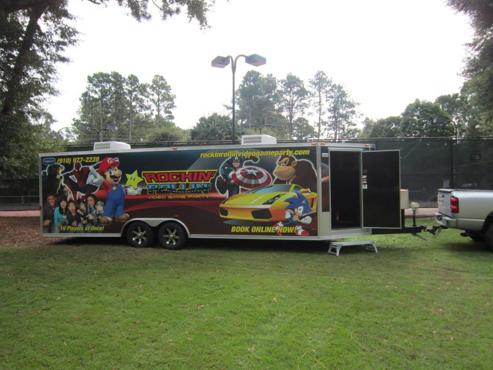 We bring the ultimate gaming experience or laser tag to your front door! Our Mobile Video Game Truck has  4 HD TVs, Wii, Wii U, PS3 & XBox  for 24!