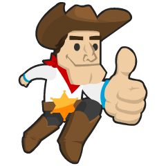 The quick-drawing cowboy. Me? A Sonic clone? I don't see it. There's a game which features me, try the beta!