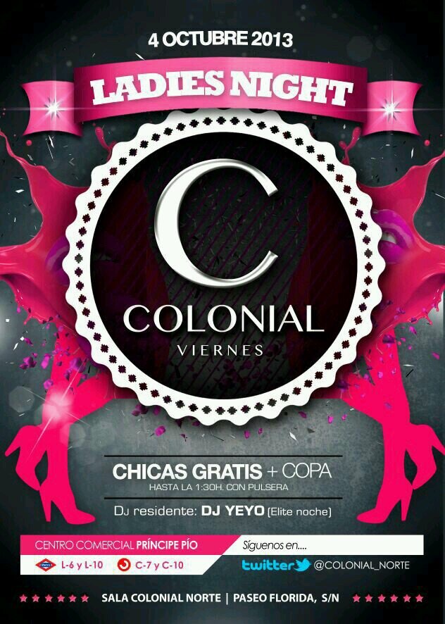 Listas Colonial Madrid : Patricia Fraga
Más información: 687613983 @fragaa3