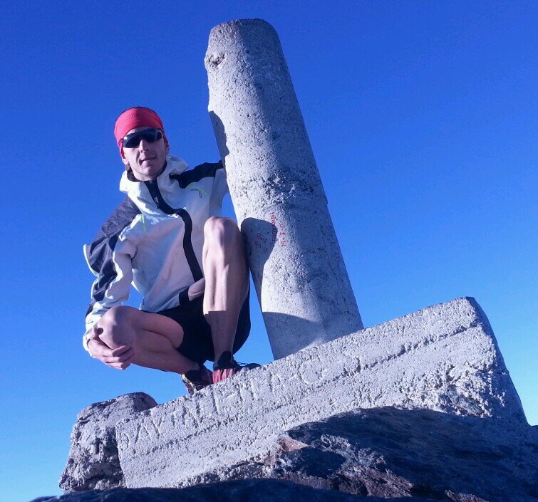 Father, skyrunning, mountains. the faster you go, the shorter you are