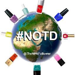 I retweet any tweet with #NOTD in it, NOTD = Nail Of The Day! ..Follow me to be able to see nail art from all over the world!..Oh and NPA=Nail Polish Addict ;-)