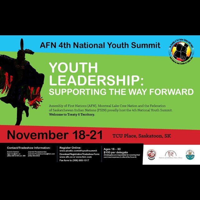 The 4th Annual Youth Summit is happening November 18-21, 2013 in Saskatoon, SK! We are looking for youth delegates from all over Canada!