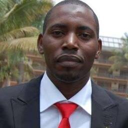 Hajji Mpagi Farid a TV and radio presenter working  with Vision Group
