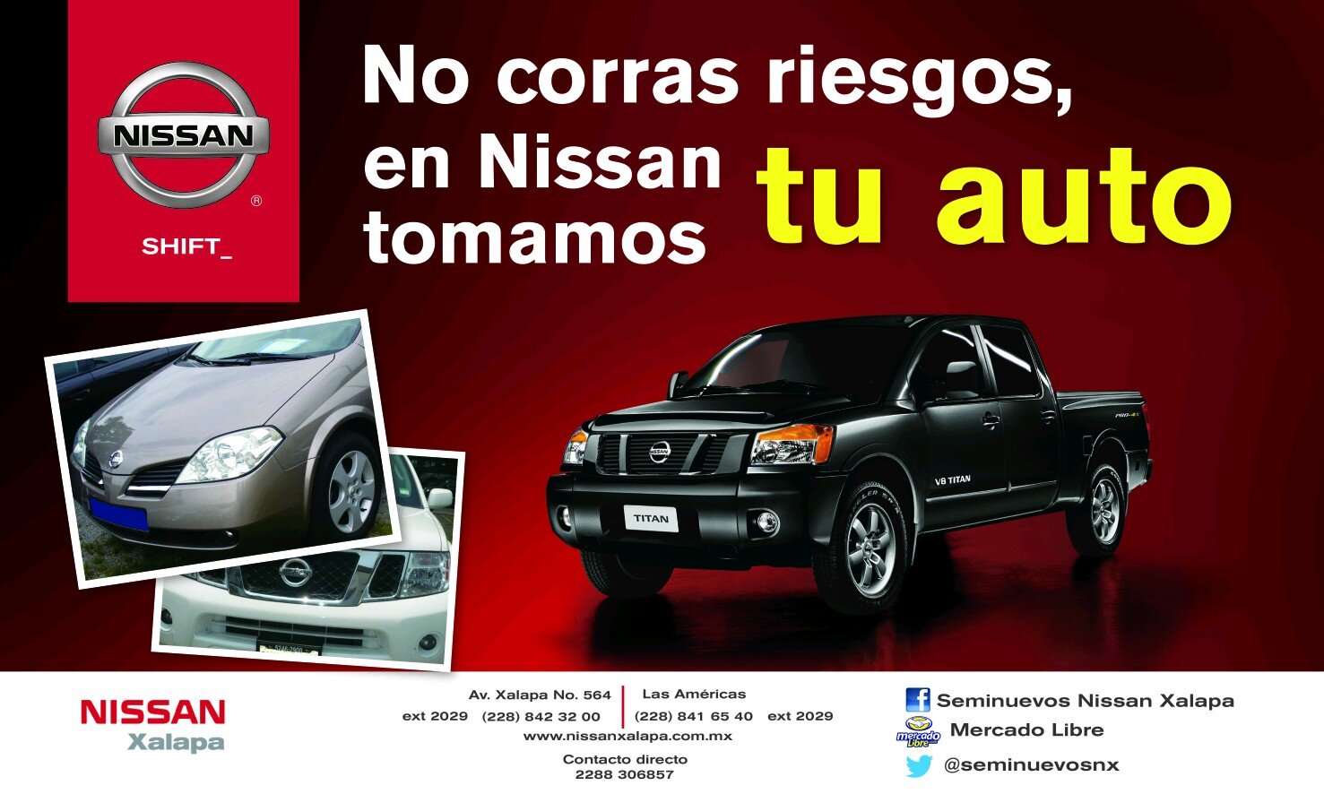 Av. Xalapa #564 Col. Rafael Lucio Tel. 2288423200 Ext. 2029 Cel. 2288306857 y En Plaza Americas Km 2.5 Carretera Xalapa-Veracruz Col.Pastoresa 2288-416540