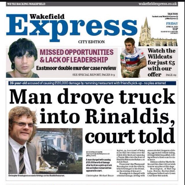 Helping you to get more customers, over 70,000 readers in Wakefield every week. Call Anthony Longstaff on 01924 433039