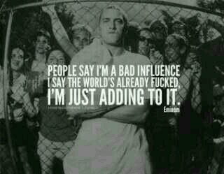 Learning to deal with my more insane side But when I am in that state of mind no one can control me