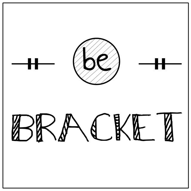 Un nuevo icono, el bracket, te hará la vida más feliz. Con nuestras camisetas, sonríe y ¡Be Bracket!