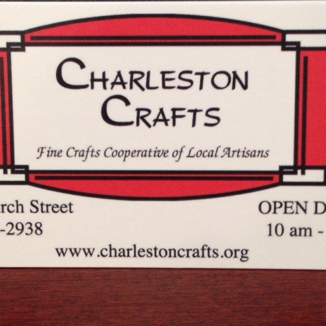 Charleston Crafts Cooperative Gallery is a fine craft cooperative in downtown Charleston South Carolina