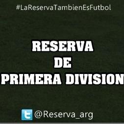 Twitter Oficial de la Reserva de la primera división de Argentina.
#LaReservaTambienEsFútbol, Creado el 23/9/13.