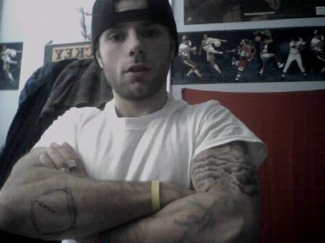 Tattoos construction n scars n stuff.. And guitar and what not and #FUNK music
