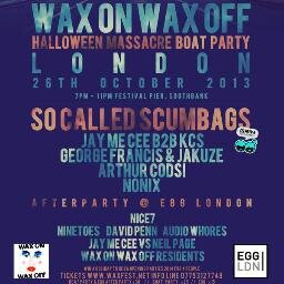 Wax on Wax off host and promote parties at ministry of sound & the egg london as well as various other clubs in the south of england