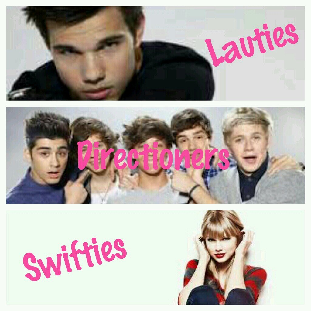 Directioners, Mixers, Lauties, Swifties and Barbellas!