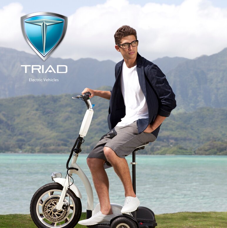 Triad Electric Vehicles, home of the original Triad 750, is committed to manufacturing innovative, durable, environmentally friendly transportation.