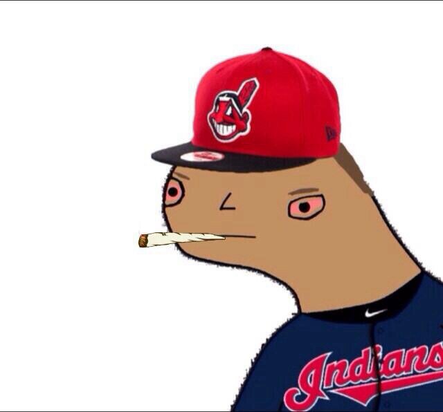 Da corrunt Leff Feildr for da Clevelund Indyuns. Dis pag haz no ting 2 do wid da MLB, Cleveland Indians & Michael Brantley. Original toon/parody Made 8•1•13