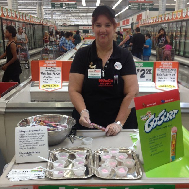 I work in Winco Foods in Apple Valley, Ca making sure everyone gets to sample of new foods and old favoriates. I just recently updates my husbands website!