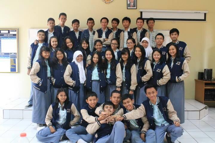 We're XII Science 3, we're 34, we're cool, we're sweet :D Mrs. Heni is our class guardian ;) we're nipam 22nd