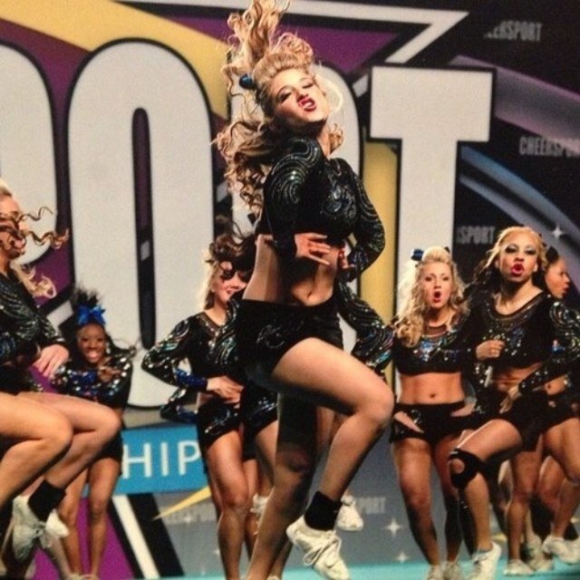If you train HARD you will be HARD to beat
All-star cheer girl