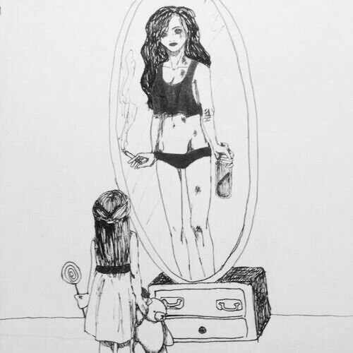 Bulimia and borderline are the knifes stabbing my back. 
Clean since 30-04-'14❤