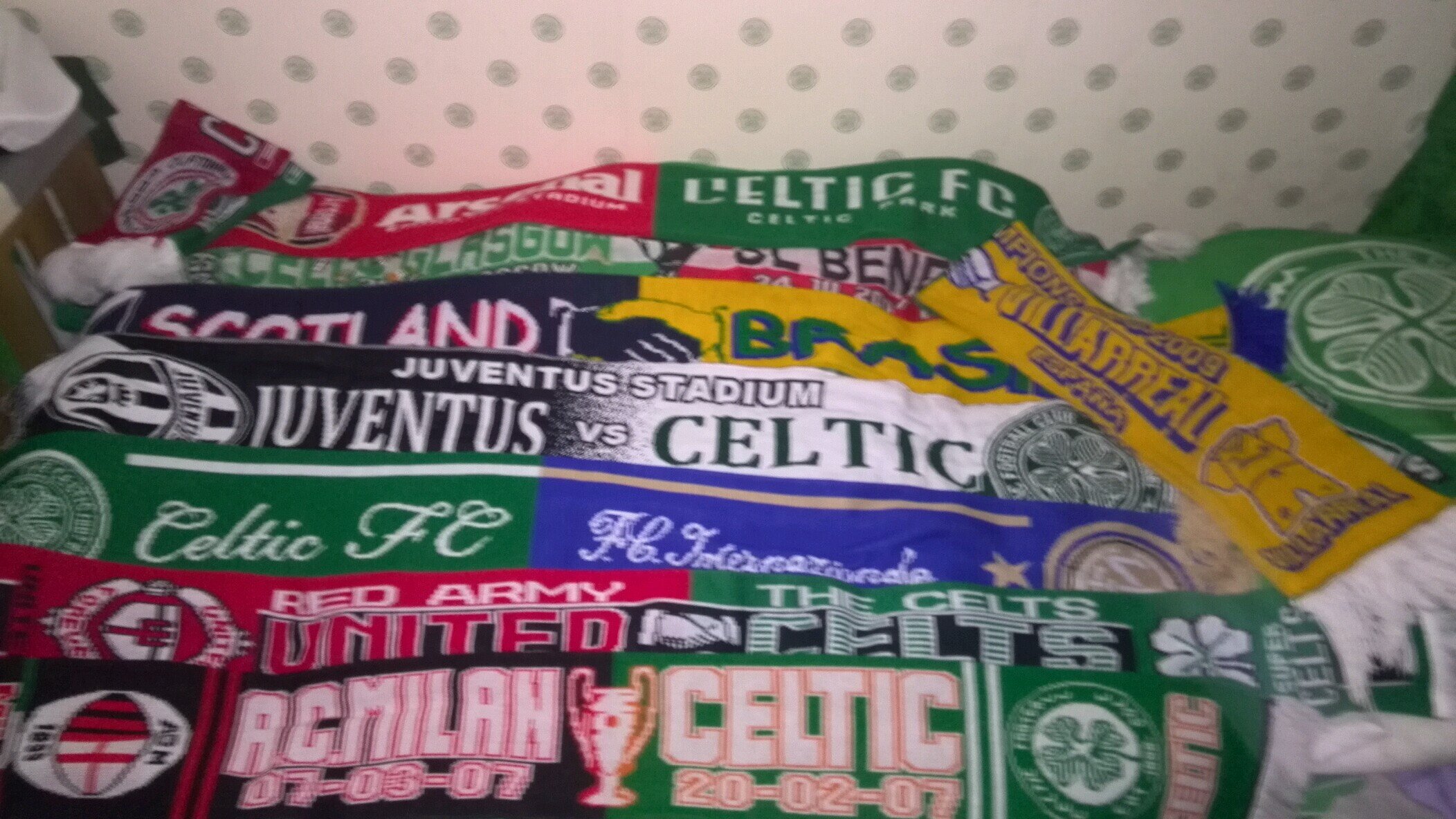 We are Celtic supporters faithful threw n threw