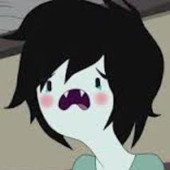 Soy marshall lee un vampiro que le gusta Fionna me gusta tocar un bajo en forma de acha