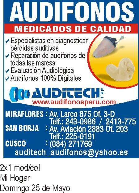 PROBLEMAS CON SU AUDICION?
Escucha la television muy alto volumen?
No entiende cuando habla por telefono?
Esta aislandose de su entorno familiar?
993454526