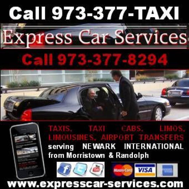 Welcome to Express Car Service, Taxi starting as low as $50.00 to Newark Airport, Serving Randolph, Morristown, Chatham, Madison, Shorthill, Summit, Basking Rid