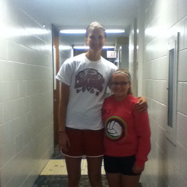 I love Nebraska volleyball and I met almost all of the Nebraska players I hope to meet them all I LOVE volleyball that's all I ever do !!