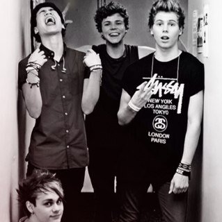 Ashton❤. ❤ Michael. ❤ Luke. ❤ Calum. ❤ 5 Seconds Of Summer are just a little bit out of my limmit and and make me so Unpredictable. ❤ ;)
