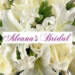 Aleana's Bridal Salon offers over 800 Bridal Gowns, Mother of the Bride/Groom and Bridesmaids dersses!  Use #AleanasBridal to be featured!