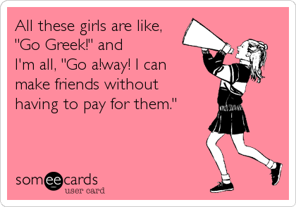 Ranting about your everyday hatred for Greek Life at #ECU
