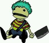#MuñecoDelTeamRandom Soy un muñeco parlante con un cuchillo de arma. Soy bueno, pero cuando me enfado saco el diablo que hay en mi interior.